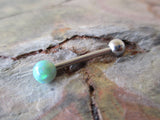 Fire Opal Tongue Ring (Green)