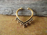 Ethnic Triangle Faux Septum Ring (Rose Gold)