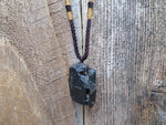 Black Rough Tourmaline Pendant Necklace