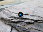 Antique Bronze Opal Nose Bone (Blue)