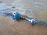 Turquoise Howlite Belly Ring