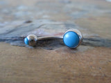 Turquoise Howlite Belly Ring