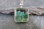 Wish Bottle Stone Chip Pendant (Green Aventurine)