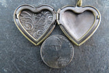 August Natural Stone Birthstone Heart Locket (Peridot)
