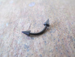 Spiked Eyebrow Ring (Black)