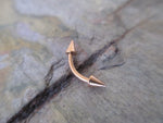 Spiked Eyebrow Ring (Black)
