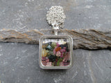 Wish Bottle Stone Chip Pendant (Tourmaline)