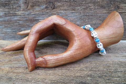 TURQUOISE HOWLITE & LAPIS Lazuli Mala Beads