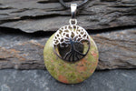 Stone Tree of Life Pendant (Unakite)