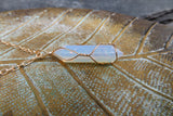 Opalite Wire Wrapped Stone Necklace