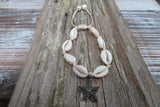 Starfish Cowrie Shell Bracelet (Bronze-White)