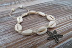 Starfish Cowrie Shell Bracelet (Bronze-White)