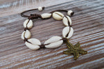 Starfish Cowrie Shell Bracelet (Bronze-Brown)