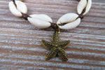 Starfish Cowrie Shell Bracelet (Bronze-Brown)
