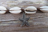 Starfish Cowrie Shell Bracelet (Bronze-Brown)