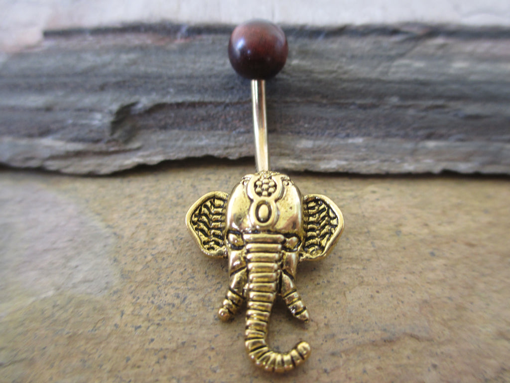 Red Tiger Eye Elephant Belly Ring – Cali Crystals