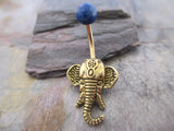 Lapis Lazuli Elephant Belly Ring