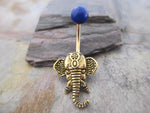 Lapis Lazuli Elephant Belly Ring