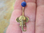 Lapis Lazuli Elephant Belly Ring