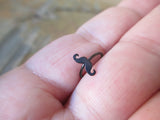 Mustache Nose Hoop (Black)