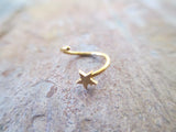 Star Nose Hoop (Steel)