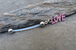 LOVE Pregnancy Belly Ring (Pink)