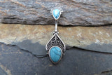 Turquoise Vintage Belly Ring