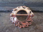 Abstract Leaves Nipple Shield Set (Rose Gold)