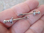 Pair 100% Surgical Steel Athame Nipple Barbells