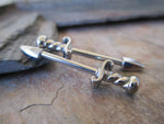 Pair 100% Surgical Steel Athame Nipple Barbells