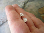 Cubic Zirconia Sterling Silver Earrings (5mm)