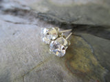 Cubic Zirconia Sterling Silver Earrings (5mm)