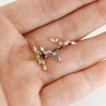 Crystal Flower Cartilage Piercing (Gold)