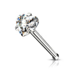 Silver Heart Nose Bone 20G & 18G