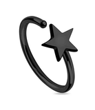 Star Nose Hoop (Steel)