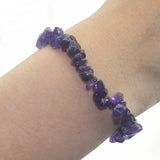 Stone Chip Bracelet (Amethyst)