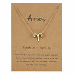 Gold Zodiac Sign Necklace (Taurus)