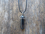 Crystal Point Natural Stone Necklace (Hematite)