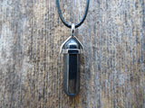 Crystal Point Natural Stone Necklace (Hematite)
