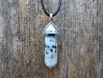 Crystal Point Natural Stone Necklace (Lotus Jasper)