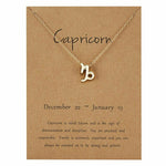 Gold Zodiac Sign Necklace (Taurus)