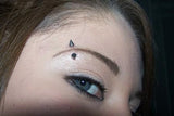 Spiked Eyebrow Ring (Blue)