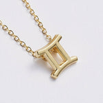 Gold Zodiac Sign Necklace (Taurus)