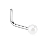 Pearl Nose L Bend  (White)