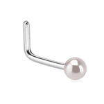 Pearl Nose L Bend  (White)