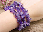 Stone Chip Bracelet (Amethyst)