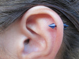 Arrow Cartilage Piercing (Blue)