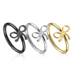 Bow Nose Hoop (Black)