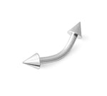 Spiked Eyebrow Ring (Silver)