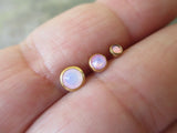 Gold Opalite Dermal Anchor Top (Pink)